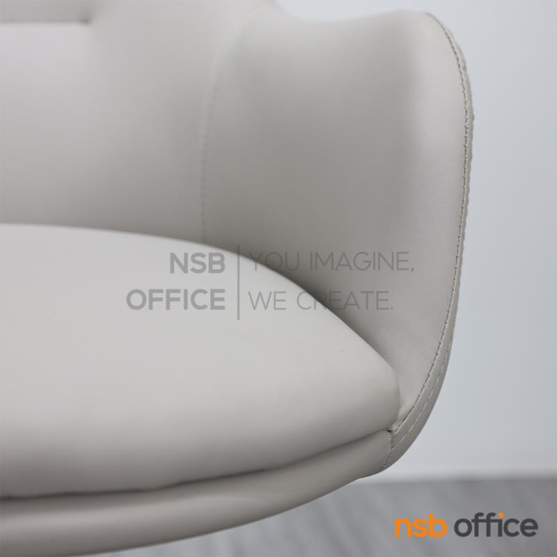 เก้าอี้บาร์โมดิร์น รุ่น Mirabel (มิราเบล)  โช้คแก๊ส ขาเหล็กพ่นดำฐานจานกลม