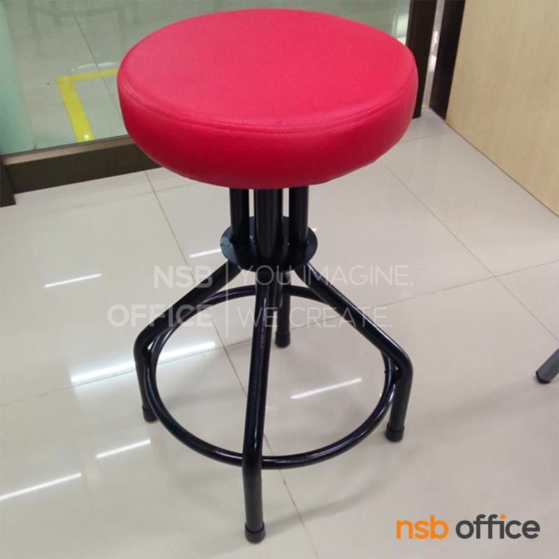 เก้าอี้บาร์สตูลที่นั่งกลม รุ่น Syntrex (ซินเทรกซ์)  ขาเหล็กพ่นดำ