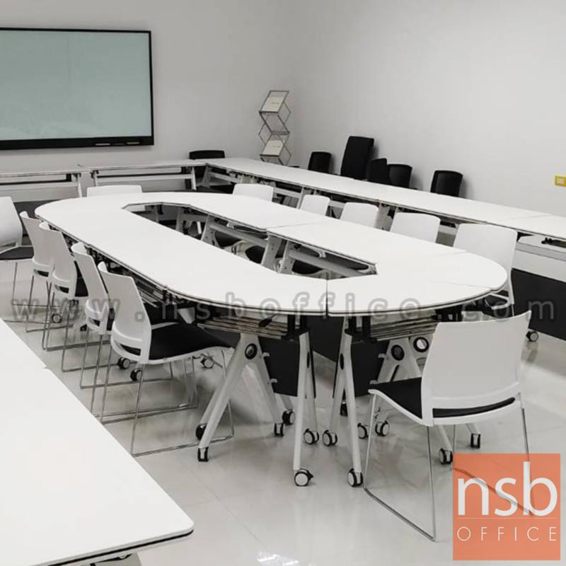 โต๊ะพับล้อเลื่อน 1/6 รุ่น grass (แกรส)  มีที่เก็บของใต้โต๊ะ