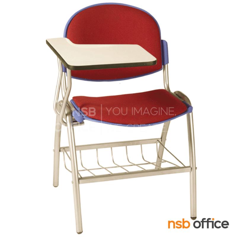 เก้าอี้เลคเชอร์เฟรมโพลี่ รุ่น Mooya (มูย่า)  มีตะแกรงวางของ ขาเหล็กพ่นสี 