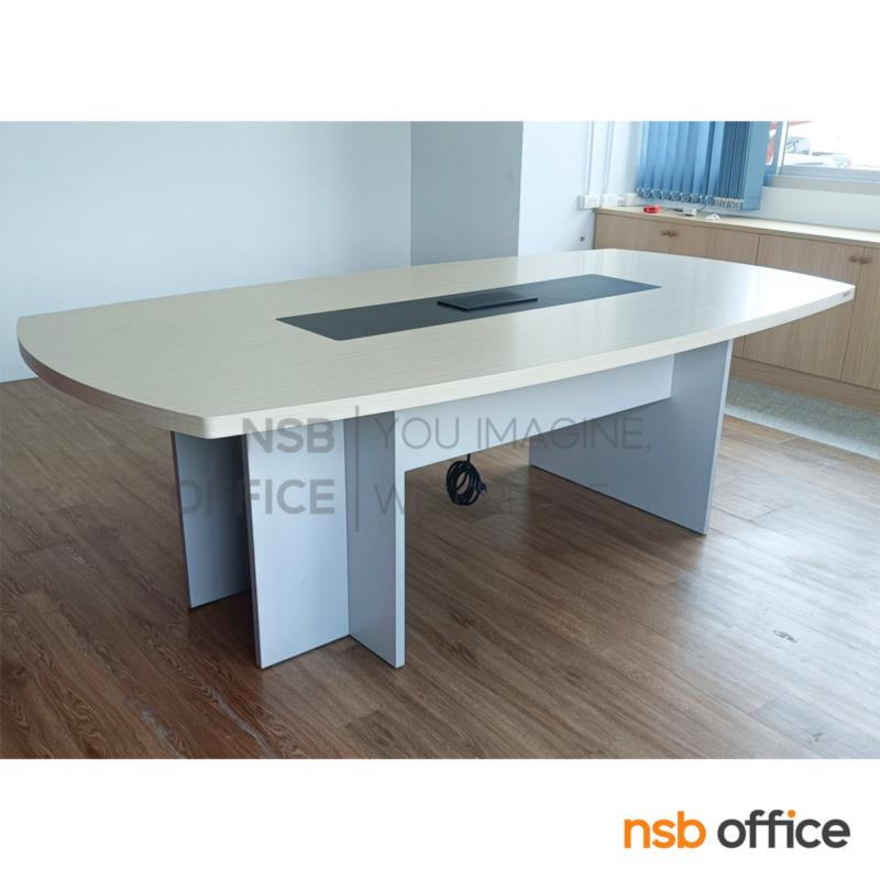 โต๊ะประชุมทรงเรือ รุ่น Zyla (ไซร่า) ขนาด 240W cm. 