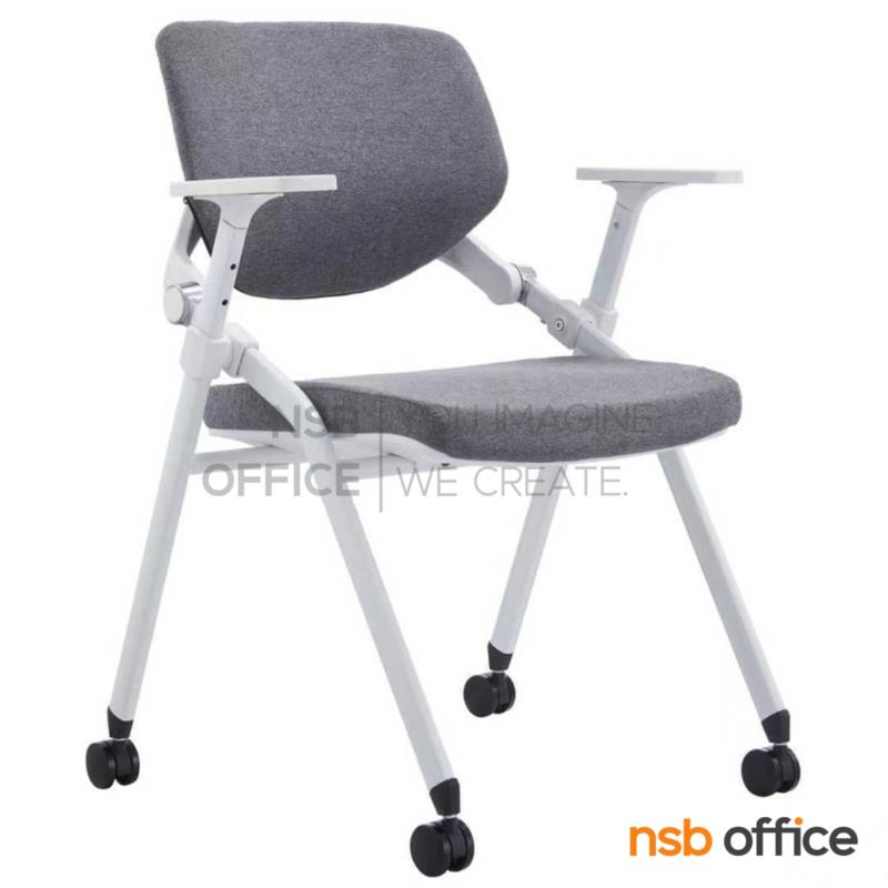 B45A005:เก้าอี้สัมมนาหลังเน็ต รุ่น Azer (เอเซอร์)  ขาเหล็ก