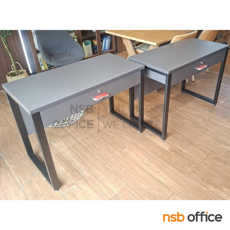 โต๊ะทำงาน 1 ลิ้นชัก รุ่น Marie (มารี) ขนาด 80W, 100W cm. ขาเหล็ก