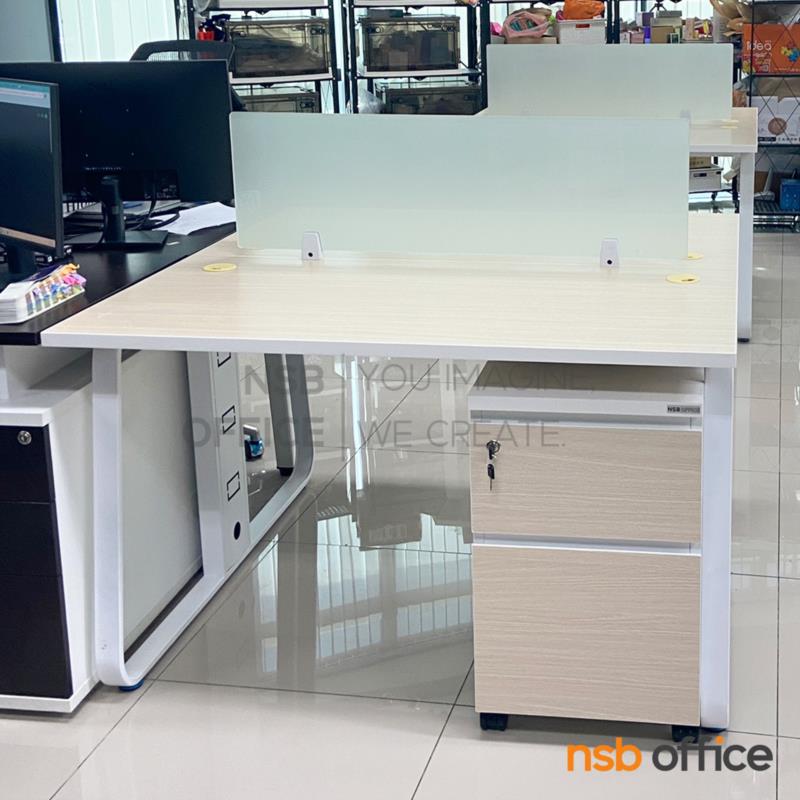 ตู้ 2 ลิ้นชักล้อเลื่อนใต้โต๊ะ สูง 65 ซม. รุ่น Mildenhall 2 (มิลเดนฮอลล์ 2)  เมลามีน บานเพ่ 