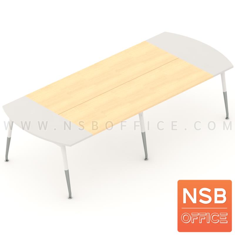 A05A119:โต๊ะประชุมหัวโค้ง ขาปลายเรียว รุ่น Callyn (คอลลิน) ลึก 120 cm.  