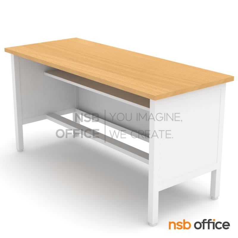 A05A062:โต๊ะประชุมตรง Top เมลามีน รุ่น Maeby (เมบี) ขนาด 120W ,150W ,180W cm. โครงเหล็ก