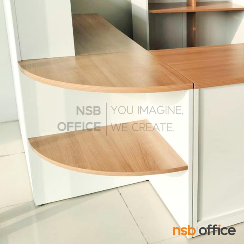 โต๊ะเข้ามุม 2 ชั้น  รุ่น Darth (ดาร์ธ)  เมลามีน