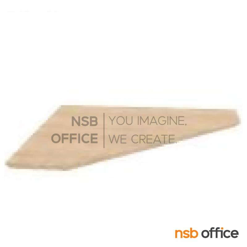 A13A212:แผ่นไม้ต่อหน้าโต๊ะเข้ามุมเหลี่ยม รุ่น Lime (ไลม์) ขนาด R60 cm. 