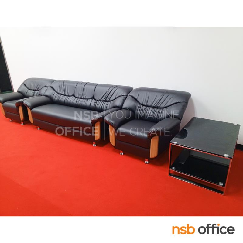 โต๊ะกลางกระจกนิรภัยสีดำ รุ่น Zorvyn (ซอร์วิน) ขนาด 90W cm.  โครงขาสแตนเลส