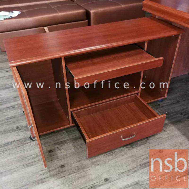 โต๊ะผู้บริหารตัวแอล  รุ่น Poison (พอยซัน) ขนาด 180W, 200W cm.  พร้อมตู้ข้างและตู้ลิ้นชัก