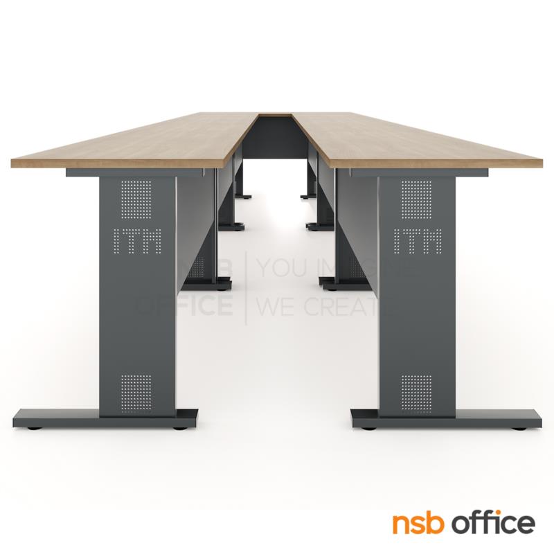 A05A299:โต๊ะประชุมตัวต่อทรงสี่เหลี่ยม 14-18 ที่นั่ง รุ่น Kyzen (ไคเซ็น) ขนาด 510W, 660W*150D cm. 