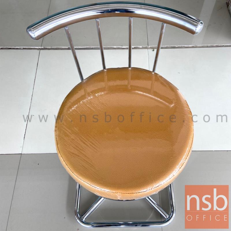 เก้าอี้บาร์ที่นั่งกลม รุ่น CS-017 ขาเหล็ก 