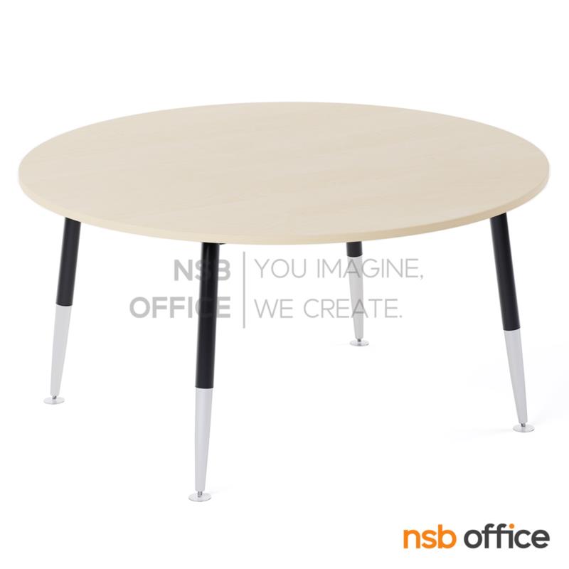 A08A040:โต๊ะประชุมทรงวงกลม รุ่น Wazowski II (วาซอว์สกี้ 2) ขนาด 150Di cm. ขาเหล็กปลายเรียว