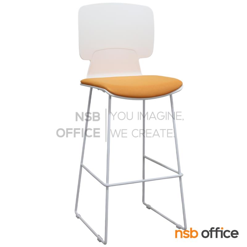 B18A155:เก้าอี้บาร์สูง รุ่น Vynor (ไวเนอร์)  ขาเหล็ก