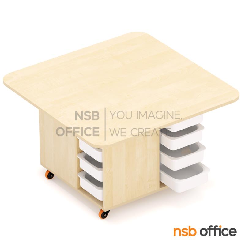 โต๊ะทดลอง STEM รุ่น Snappy  (สแนปปี้) ขนาด 120W cm.  ล้อเลื่อน