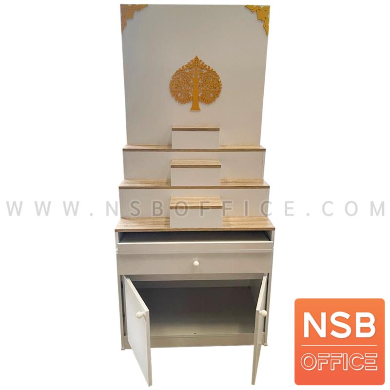 โต๊ะหมู่บูชา รุ่น ชินภัทร ขนาด 80W cm. สีโซลิต/ขาว