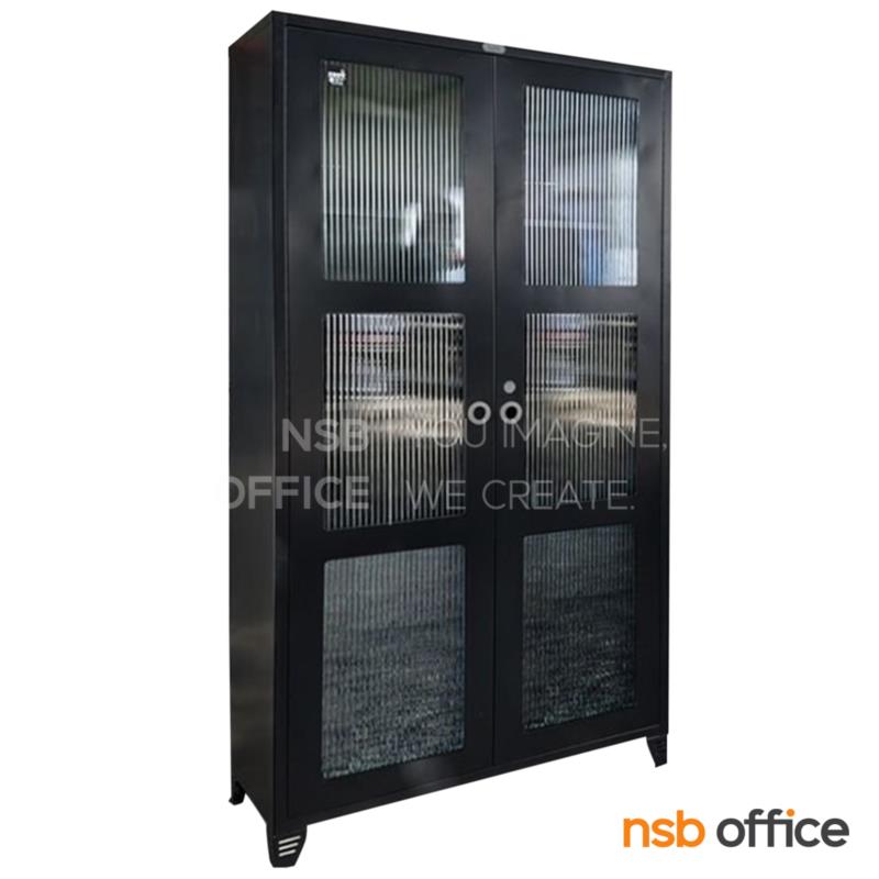 C07A083:ตู้อเนกประสงค์ 2 บานเปิดกระจก รุ่น Glassle (กลาสเซิล) ขนาด 90W* 38D* 170H cm. 