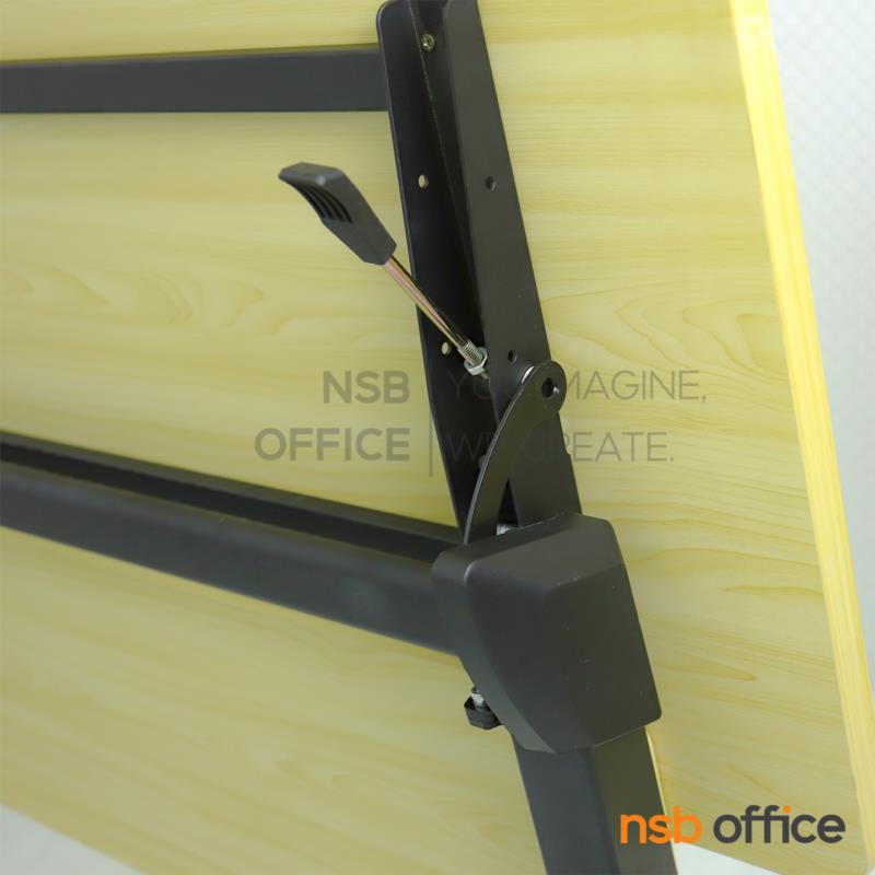 โต๊ะประชุมพับเก็บได้ล้อเลื่อน รุ่น Malody (มาโลดี้)   บังตาไม้ ล้อล็อกได้