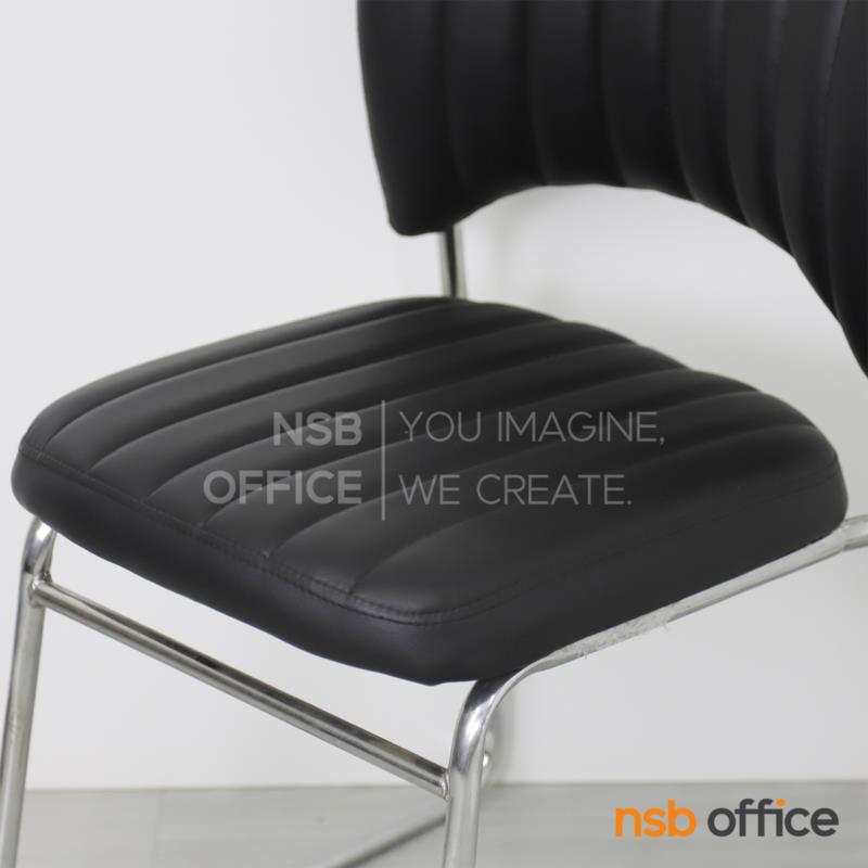 เก้าอี้รับแขกขาตัวยู รุ่น Wagner (แวกเนอร์)  ขาเหล็กชุบโครเมี่ยม 