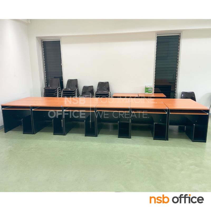 โต๊ะคอมพิวเตอร์  รุ่น Morrison (มอริสัน) ขนาด 80W cm. พร้อมรางคีบอร์ดและที่วางซีพียู 