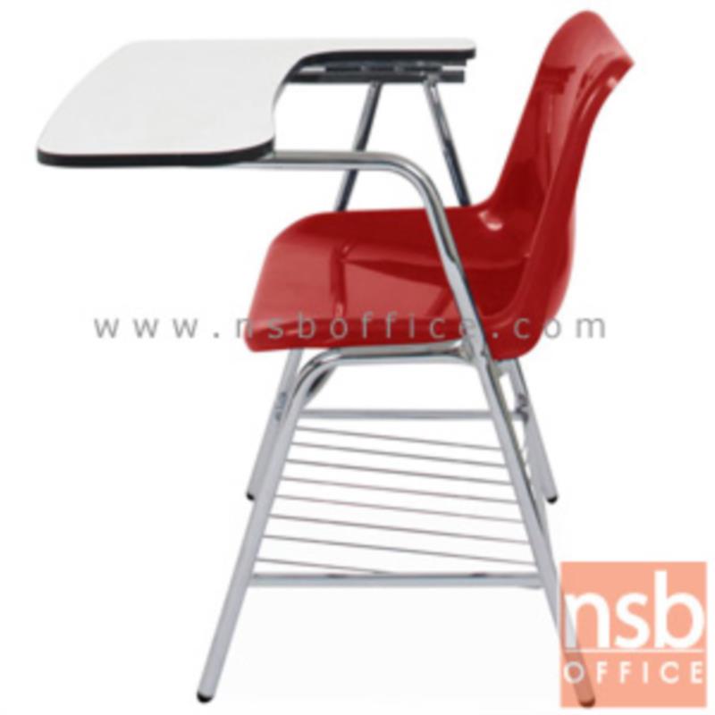 เก้าอี้เลคเชอร์เฟรมโพลี่ รุ่น Vodka (วอดก้า) (มีตะแกรงวางของ) ขาเหล็กชุบโครเมี่ยม 