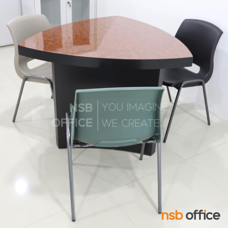 ชุดโต๊ะหน้าท็อปสี่เหลี่ยมทรงหยดน้ำ 3 ที่นั่ง  รุ่น Diorite (ไดออไรต์) ขนาด 97W cm.  พร้อมเก้าอี้โพลี