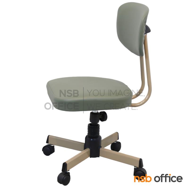 E28A084:เก้าอี้บาร์ที่นั่งเหลี่ยมล้อเลื่อน ยี่ห้อลัคกี้ รุ่น CH-403  โครงเหล็กพ่นสี