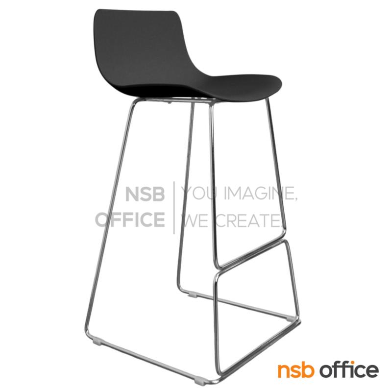 B18A151:เก้าอี้บาร์สูง รุ่น Faris (ฟาริส)  ขาเหล็กชุบโครเมี่ยม