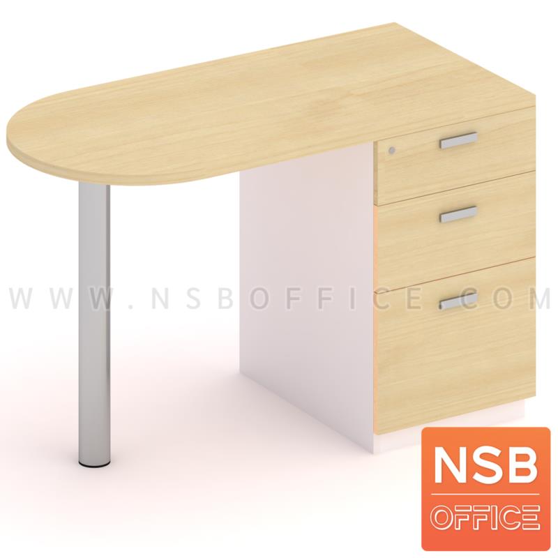 โต๊ะทำงานหมอ และโต๊ะตรวจแพทย์ 3 ลิ้นชัก รุ่น Cera (เซร่า) ขนาด 120W, 150W cm. ขาเหล็กกลม 