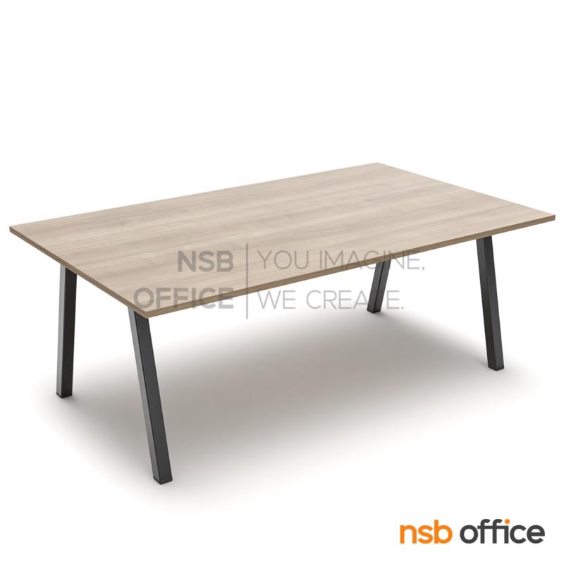 A05A187:โต๊ะประชุมทรงสี่เหลี่ยม ขาทรงเอ รุ่น Sentra (เซนทรา) 200W, 240W cm 