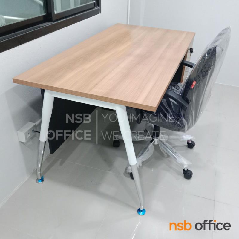 โต๊ะทำงาน 3 ลิ้นชักข้าง รุ่น MODERN-3  ขาเหล็กวีคว่ำ