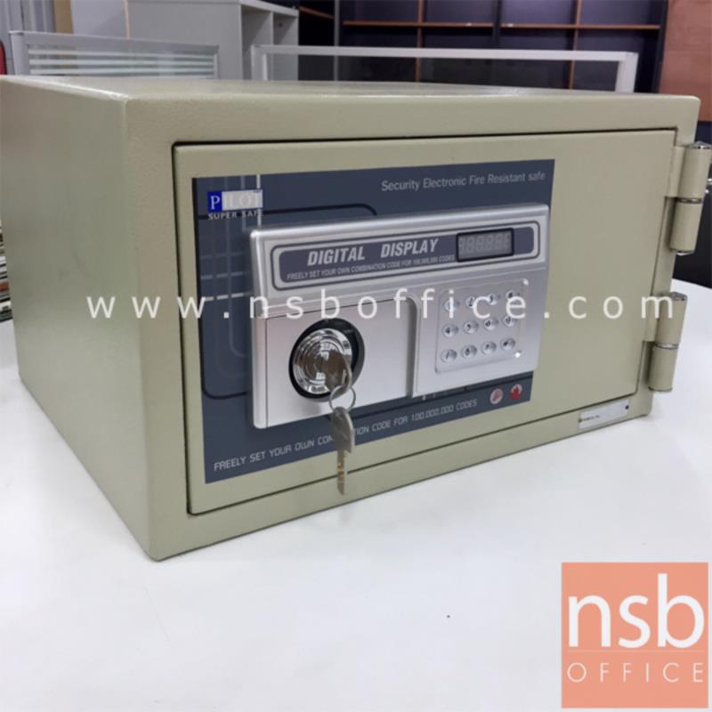 ตู้เซฟดิจิตอล 25 กก. (1 กุญแจไข / 1 รหัสกด) ขนาด 42W*34D*25H cm.   