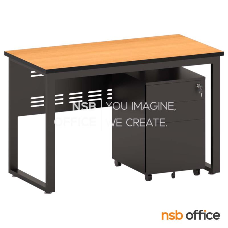 A10A092:โต๊ะทำงาน บังตาเหล็ก รุ่น Aaron III (อาร์รอน 3)  120W ,150W cm. พร้อมตู้ลิ้นชักล้อเลื่อน