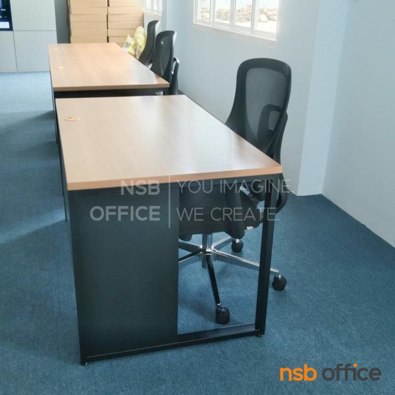 โต๊ะทำงาน 2 ลิ้นชัก   รุ่น Hadley (แฮดเลย์)  ขาเหล็ก