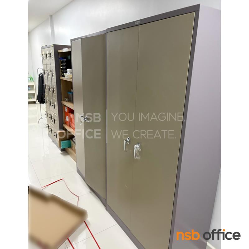 ตู้เอกสารเหล็ก 2 บานเปิด รุ่น Macfadyen (แม็คฟาเดียน) ขนาด 91.4W*183H cm.  มือจับเขาควาย