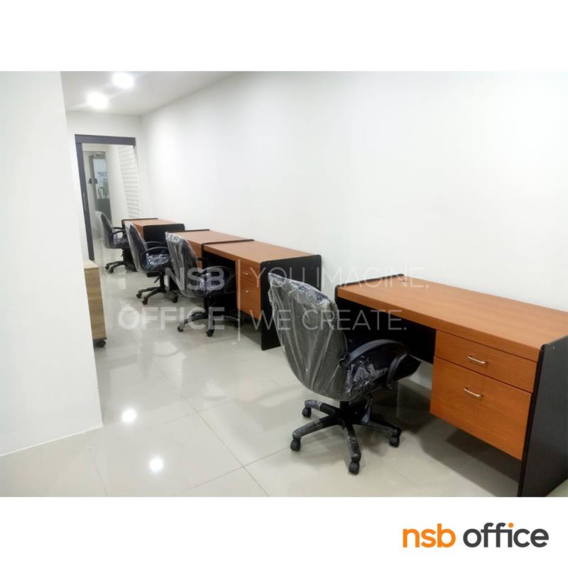 โต๊ะทำงาน 2 ลิ้นชัก รุ่น Hum (ฮัม) ขนาด 120W, 150W cm.  พีวีซี