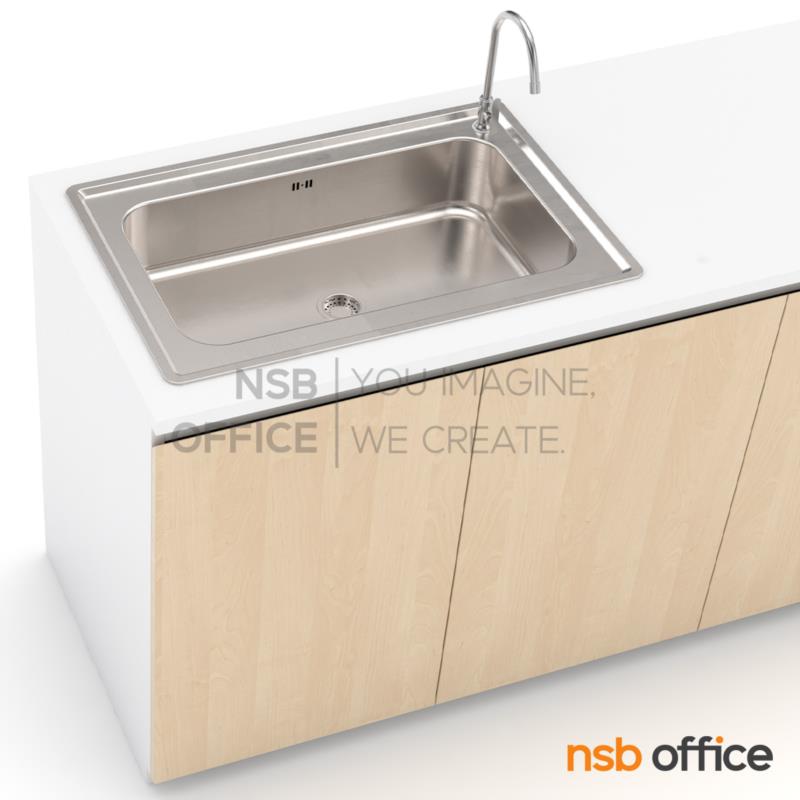 ตู้อ่างซิงค์สแตนเลส 1 หลุมใหญ่พิเศษ Top HPL รุ่น Trevonix (เทรโวนิกซ์) ขนาด 120W,150W,180W cm. 