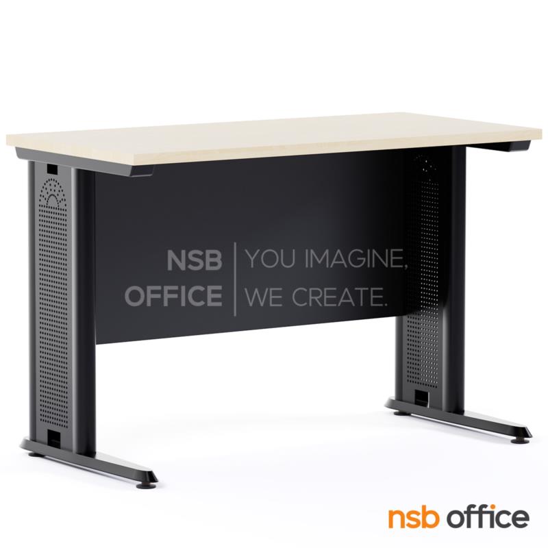 A10A046:โต๊ะทำงาน บังโป๊ไม้ รุ่น Avonic (เอโวนิก) ขนาด 80W-150W (60D, 75D, 80D) cm. ขาเหล็กตัวแอล