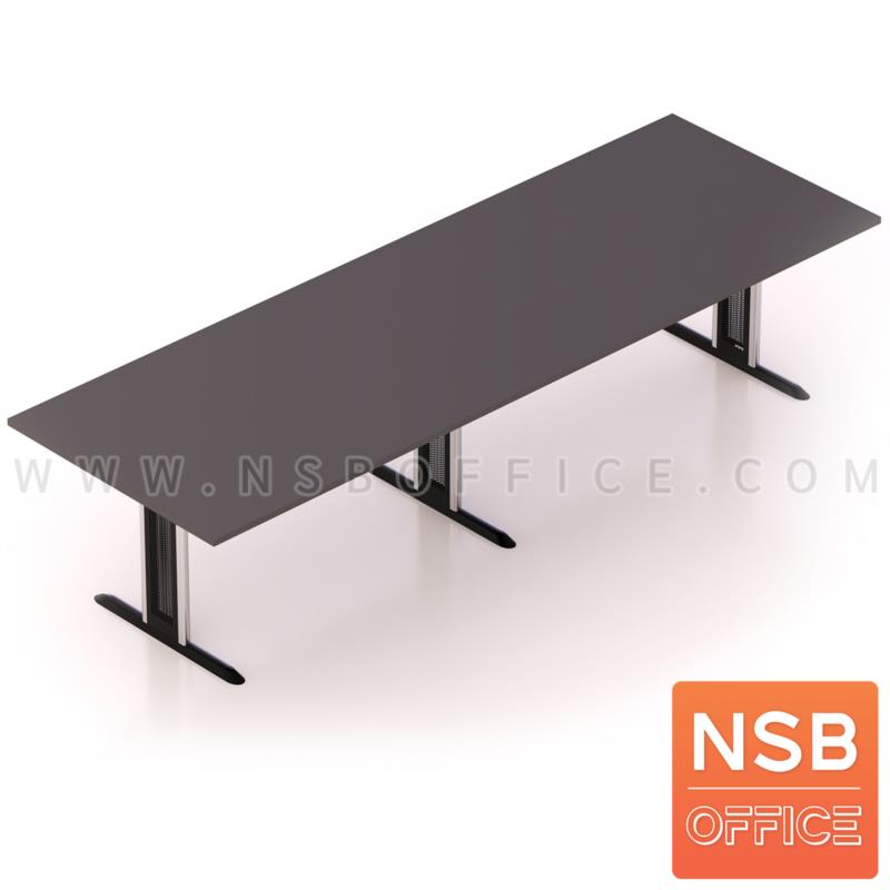 A05A129:โต๊ะประชุมทรงสี่เหลี่ยม รุ่น Izel (ไอเซล) ขนาด 300W, 360W, 400W, 480W cm. ระบบคานเหล็ก ขาเหล็กตัวไอ