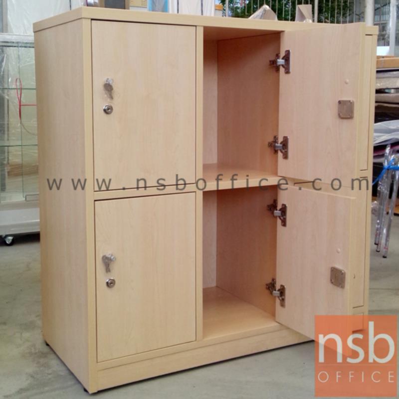 ตู้ล็อกเกอร์ไม้ 6 ประตู  รุ่น Nivosa 1 (นิโวซ่า 1) ขนาด 90W*120H cm. พร้อมกุญแจล็อค