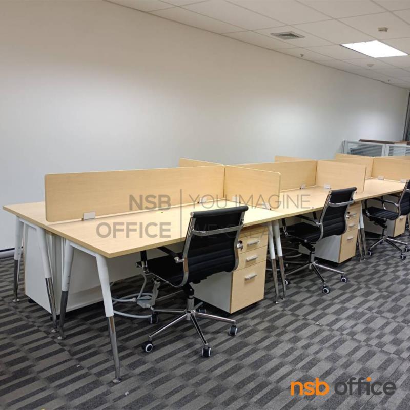 มินิสกรีนไม้เมลามีน รุ่น Kenshin (เคนชิน) สูง 40 cm พร้อมตัวจับอลูมิเนียม แบบเจาะหน้าโต๊ะ