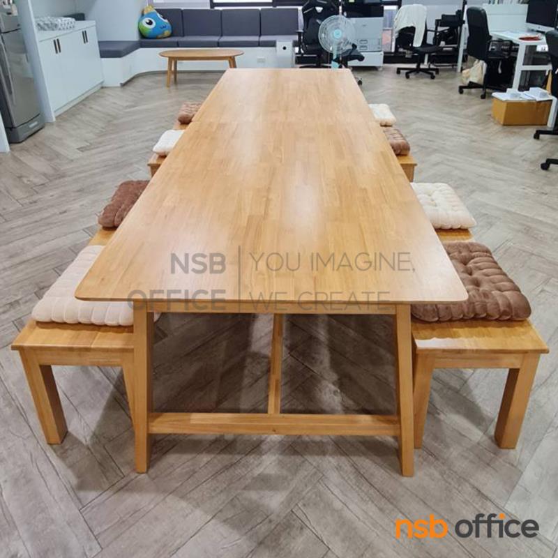 โต๊ะประชุมไม้ยางพารา หน้าลามิเนต HPL รุ่น Weston (เวสตัน) ขนาด 240W cm. 