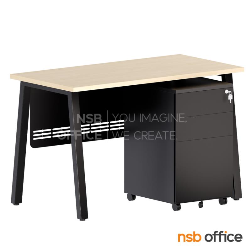 A10A162:โต๊ะทำงาน รุ่น Tasker (ทาสเกอร์) ขนาด 120W, 135W, 150W cm.  บังตาเหล็ก ขาเหล็ก