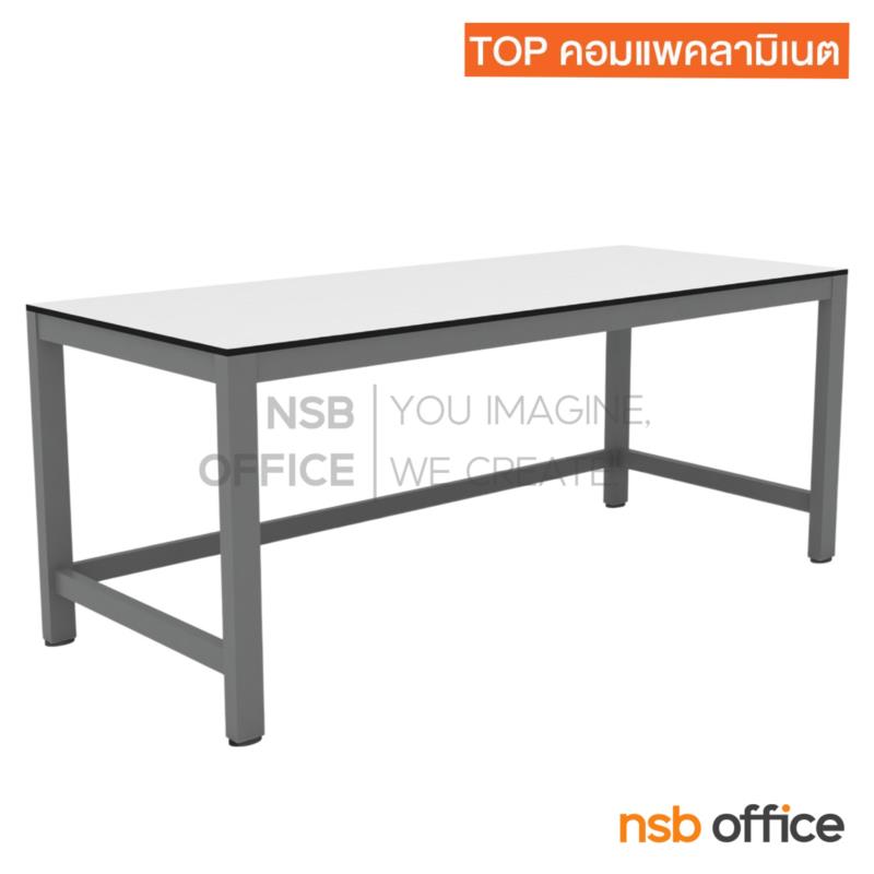 โต๊ะปฏิบัติการ  รุ่น Bruno (บรูโน่) ขนาด 120W, 150W, 180W cm. หน้าท็อป HPL และ คอมแพคลามิเนต ขาเหล็กเหลี่ยมทำสี Epoxy