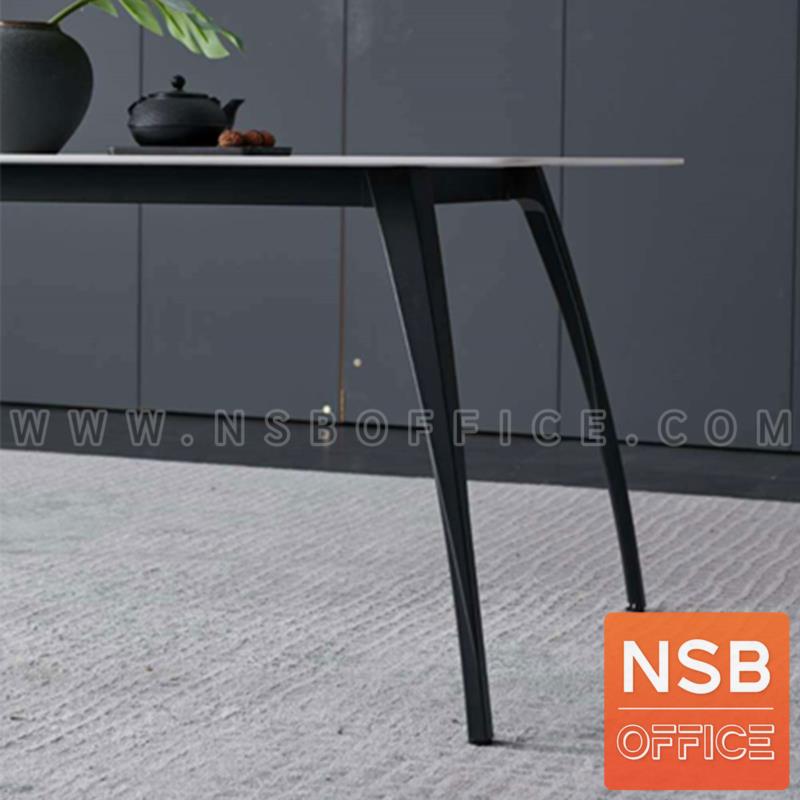 โต๊ะประชุมสี่เหลี่ยม รุ่น Vincen (วินเซ็น) ขนาด 240W*120D cm. ขาเหล็กสีเทาเข้ม