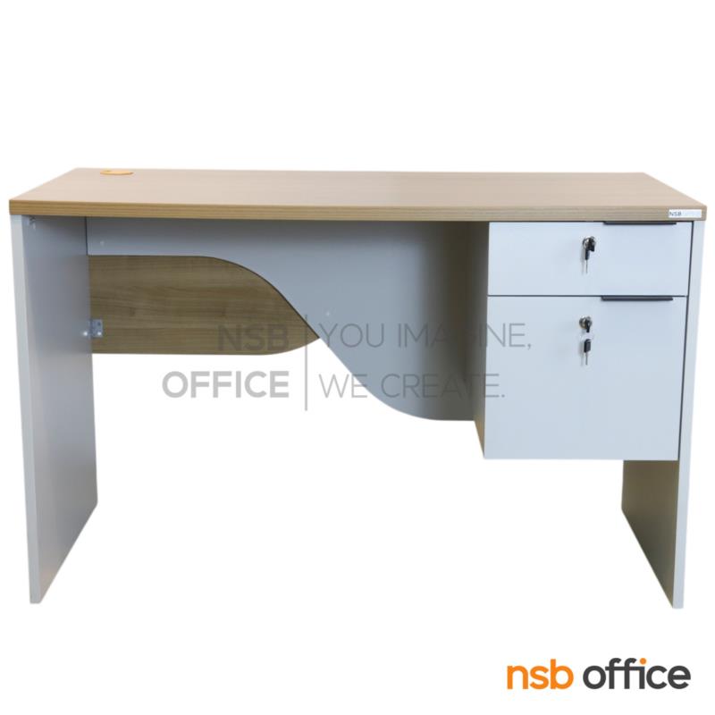 โต๊ะทำงาน 2 ลิ้นชัก รุ่น Sandstone (แซนสโตน) ขนาด 120W cm.  เมลามีน