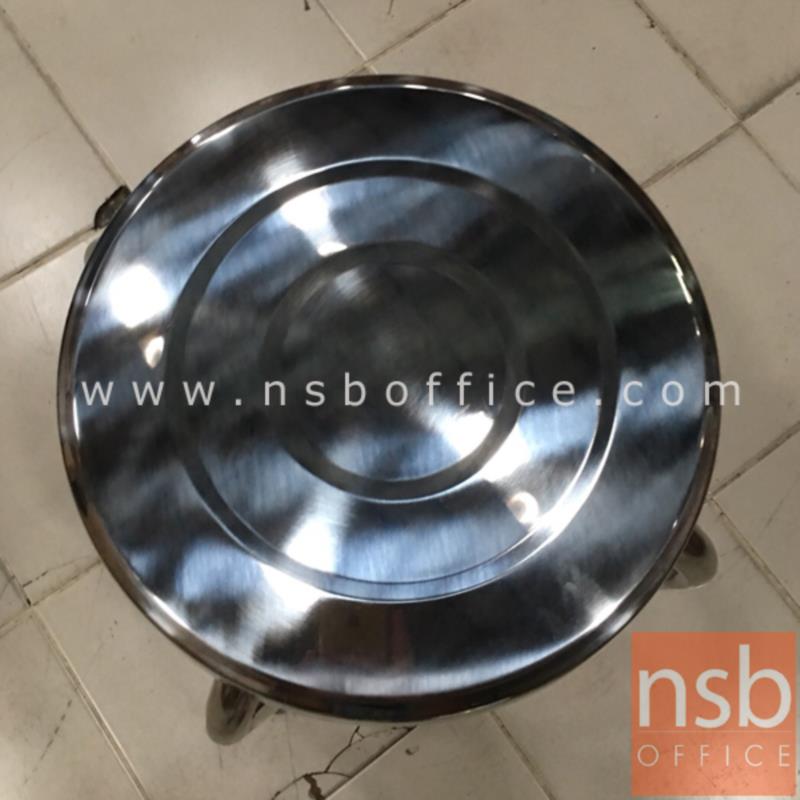 เก้าอี้สแตนเลสกลม รุ่น Quinella (ควิเนลล่า)  ขนาด 35Di*49H cm.