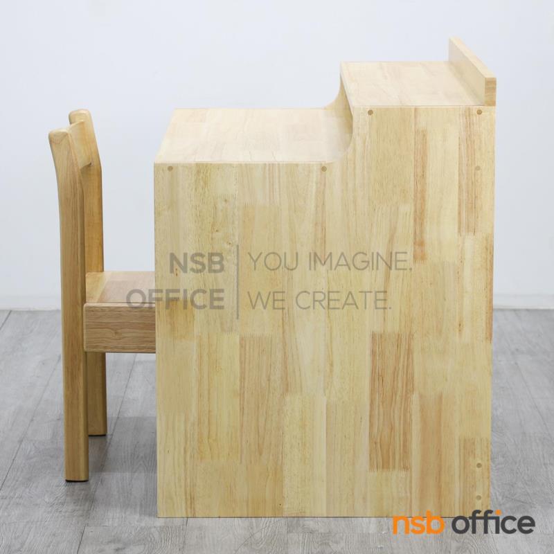 ชุดโต๊ะและเก้าอี้นักเรียนไม้ยางพารา รุ่น Nielsen (นีลเซน) ขนาด 800W cm.  