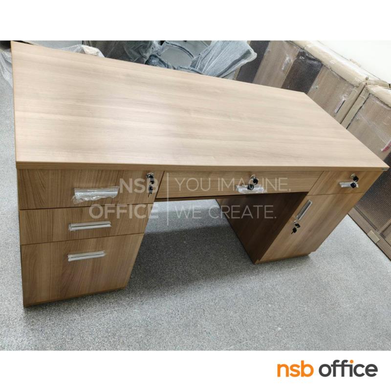 โต๊ะทำงาน 5 ลิ้นชัก 1 บานเปิด  รุ่น Zoey (โซอี้)  