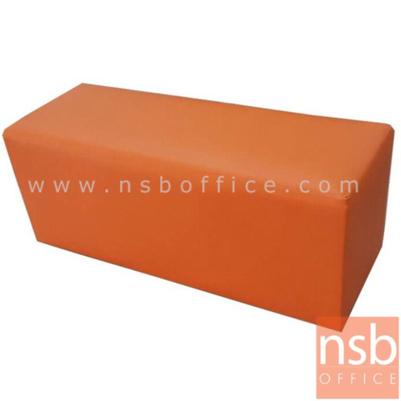 B15A037:โซฟาสตูลยาวหนังเทียม  ขนาด 100W cm. โครงไม้